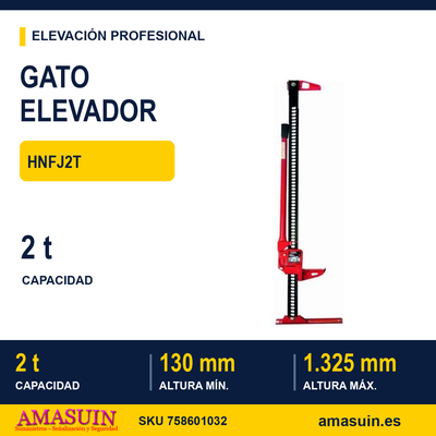 Gato Elevador HNFJ2T. 1 Gato Elevador HNFJ2T.