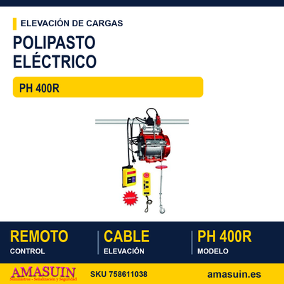 Polipasto Eléctrico PH 400R con Control Remoto 1 Polipasto Eléctrico PH 400R con Control Remoto