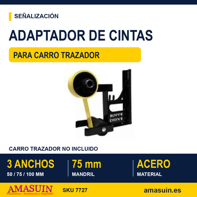 Adaptador Cintas para Carro Trazador de Líneas 1 Adaptador Cintas para Carro Trazador de Líneas