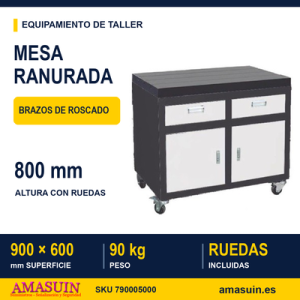 Mesa de Trabajo Ranurada para Brazos de Roscado