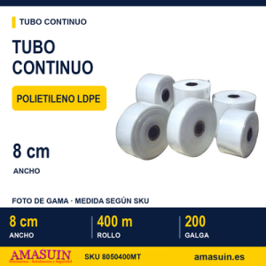 Tubo Continuo Galga 200 de 8cm.x400m.