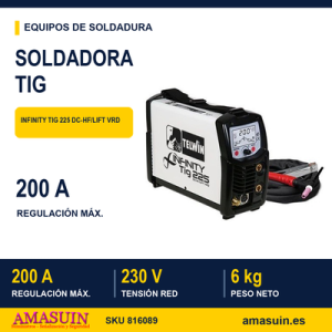 Soldadora Infinity TIG 225 DC-HF/Lift VRD Inverter.