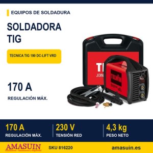 Soldadora Tecnica TIG 190 DC-Lift VRD Inverter.