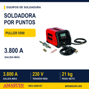 Soldadora Digital Puller 5500 (230 V) por Puntos.