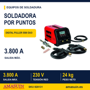 Soldadora Digital Puller 5500 Duo por Puntos.