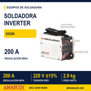 Soldadora Inverter XS200 de Electrodos MMA.