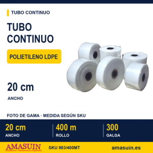 Tubo Continuo Galga 300 de 20cm.x400m.