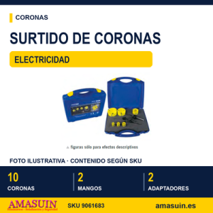 Surtido Coronas Electricidad Metálico.
