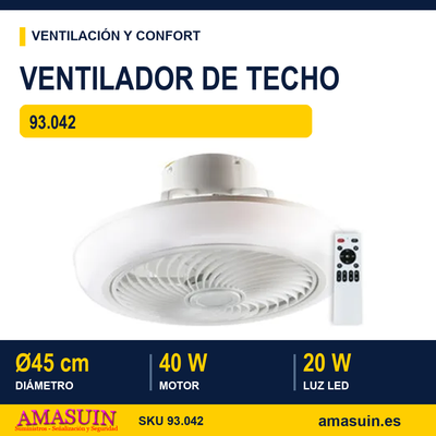Ventilador LED de techo 60W 1 Ventilador LED de techo 60W