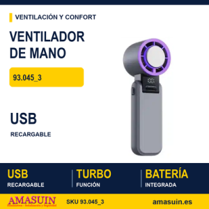 Ventilador mano Turbo.Refrigeración. USB