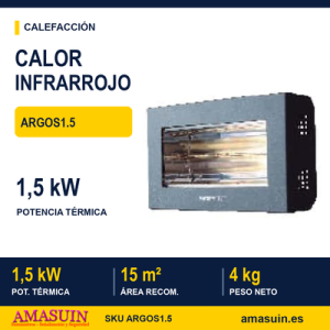 Calefactor Infrarrojos ARGOS 1.5 de 1.5kW