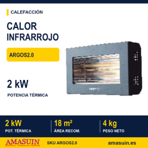 Calefactor Infrarrojos ARGOS 2.0 de 2kW