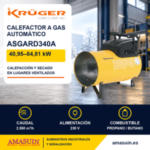 Calefactor Aire Caliente ASGARD340A a Gas