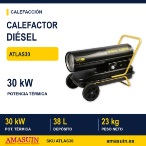 Calefactor Aire Caliente ATLAS30 a Gasoil