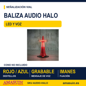 Baliza Led Acústica Audio Halo