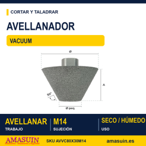 Avellanador Diamantado Vacuum.