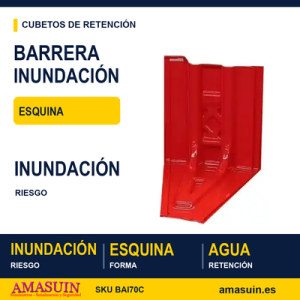 Barrera Esquina para Riesgo Inundación