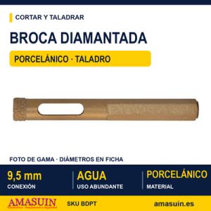 Broca Diamante Porcelanato Taladro.