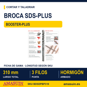 Broca SDS-Plus Booster-Plus 310mm.
