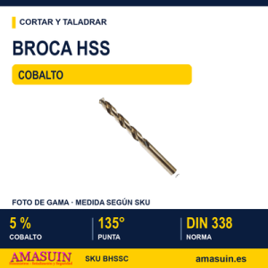 Broca HSS Cobalto.