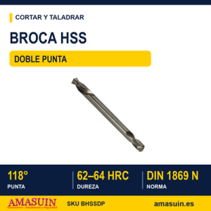 Broca HSS Doble Punta.