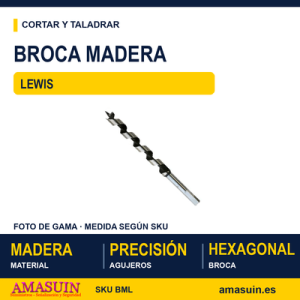 Broca Madera Lewis.