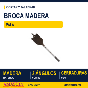 Broca Madera Pala.
