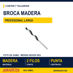 Broca Madera Profesional Larga.