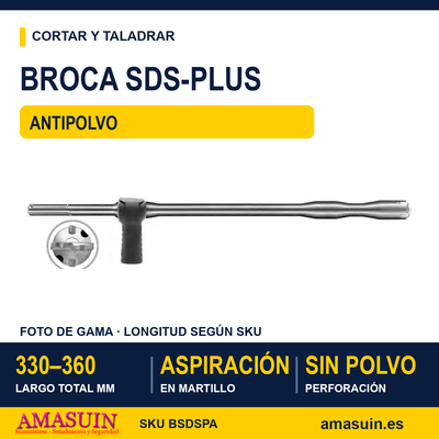 Broca SDS-Plus Antipolvo. 1 Broca SDS-Plus Antipolvo.