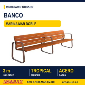Banco Doble Marina Mar Tropical