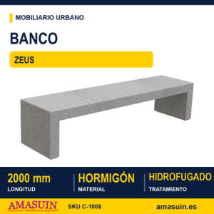 Banco ZEUS en hormigón