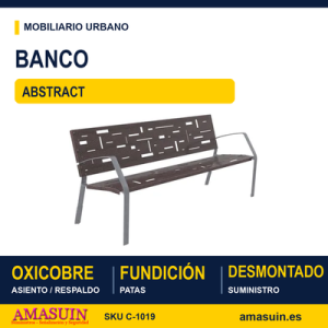 Banco ABSTRACT Fundición Acabado Oxicobre
