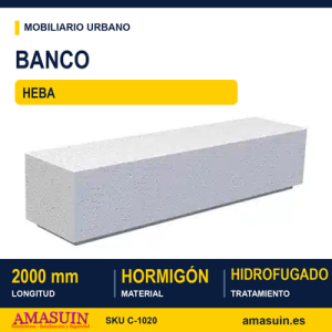 Banco HEBA en hormigón