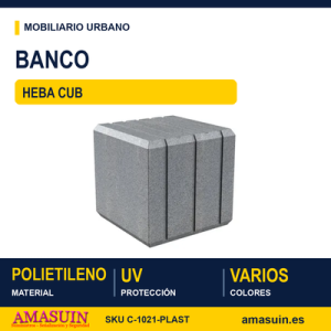 Banco Heba Cub en Polietileno