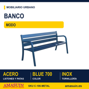 Banco Modo C-106-METAL