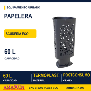 Papelera Scuderia ECO C-2009-PLAST-ECO