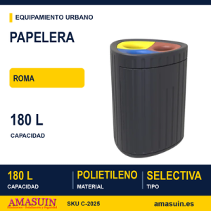 Papelera selectiva ROMA C-2025