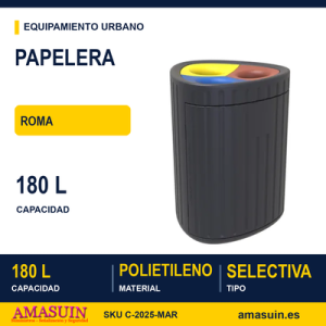 Papelera selectiva ROMA C-2025-MAR