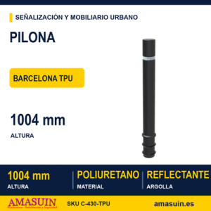 Pilona Barcelona Ø100x1004mm – Poliuretano
