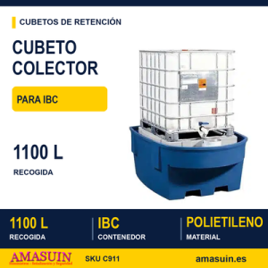 Cubeto colector con soporte