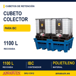 Cubeto colector para dos KTC