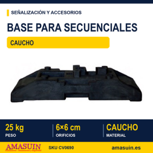 Base Caucho para Secuenciales.