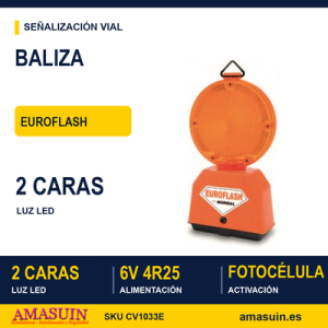 Baliza Led Naranja Euroflash.