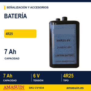Batería 4R25 7 Ah.