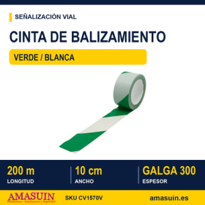 Cinta Balizar V/B Galga300 de 10cmx200m