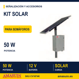 Kit Solar 50w Semáforos Portátiles.