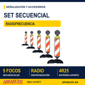 Set 5 Secuenciales Led Radiofrecuencia.