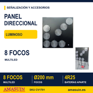 Panel Direccional Luminoso 90x90cm.