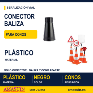 Conector Baliza Solar para Conos