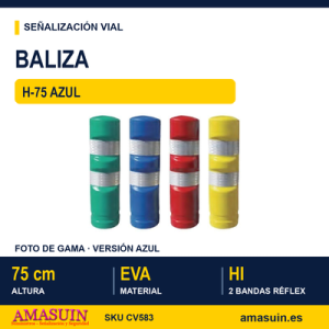 Baliza o Hito H75 Plus Flexible Azul